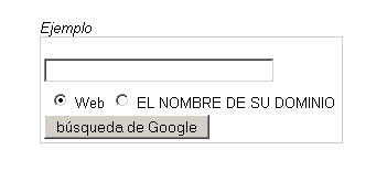 Cuadro de búsqueda de Google Search